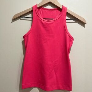 Lululemon Align Waist Length Racerback Tank Pink Glaze Size 4